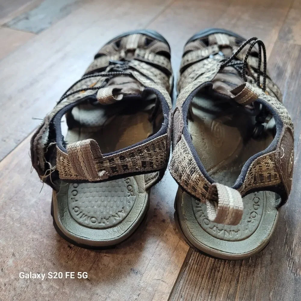 KEEN M7  Womens US 8.5 Hiking Sandals Waterproof Gray Brown Trail Sport READ SB9